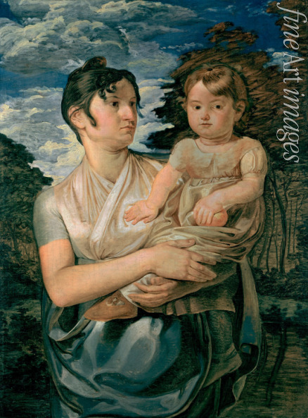 Runge Philipp Otto - Pauline Runge with her two-year-old-son