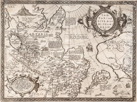 Ortelius Abraham - Karte von Russland (Aus: Theatrum Orbis Terrarum)