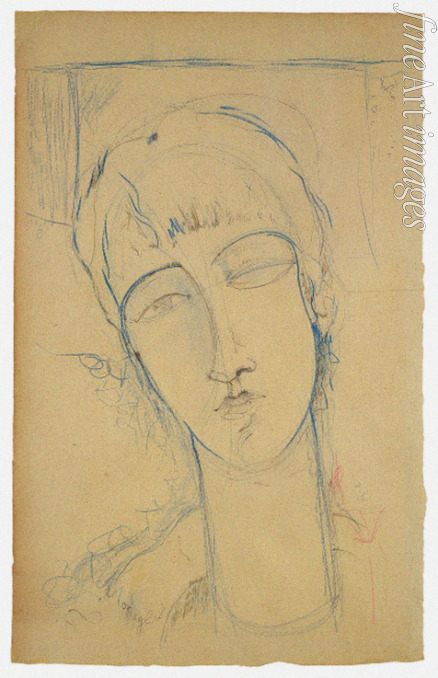 Modigliani Amedeo - Anna Akhmatova (Ritratto di Donna Rossa)