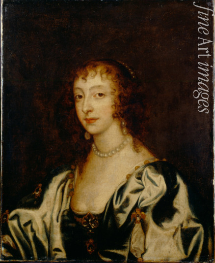 Dyck Sir Anthony van - Portrait of Queen Henrietta Maria of France (1609-1669)