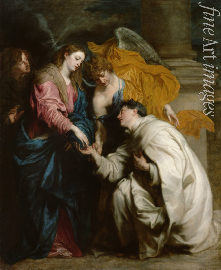 Dyck Sir Anthonis van - Maria bei der mystischen Vermählung mit Hermann Joseph