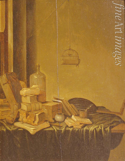 Vucht Gerrit van - Still life with Books