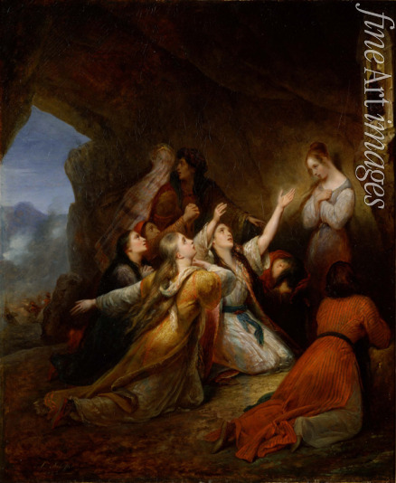 Scheffer Ary - Greek Women Imploring at the Virgin of Assistance