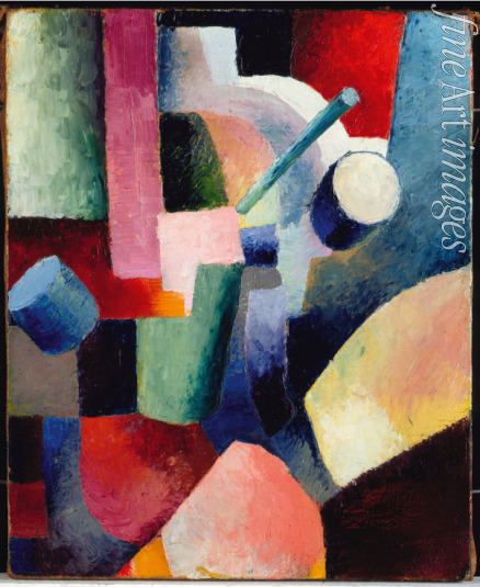 Macke August - Colored Composition of Forms