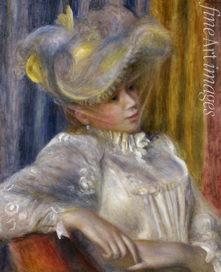 Renoir Pierre Auguste - Frau mit Hut (Femme au chapeau)