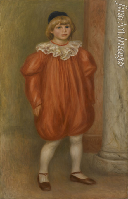 Renoir Pierre Auguste - Claude Renoir in einem Clownkostüm