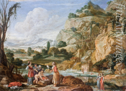 Breenbergh Bartholomeus - The Finding of the Infant Moses by Pharaoh's Daughter