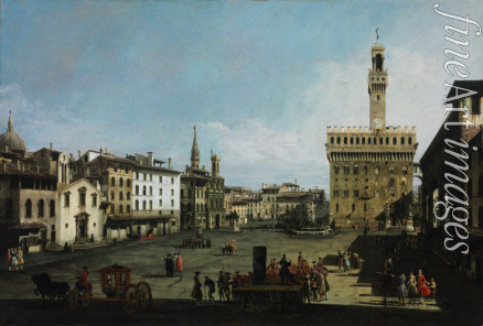 Bellotto Bernardo - The Piazza della Signoria in Florence