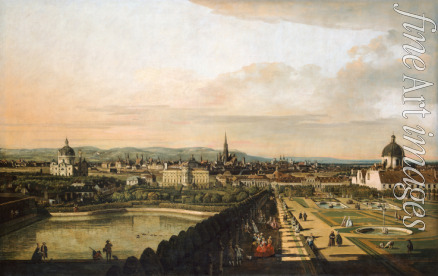 Bellotto Bernardo - Vienna Viewed from the Belvedere Palace
