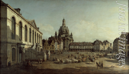 Bellotto Bernardo - View of the Neumarkt in Dresden from the Jüdenhofe