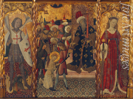 Martorell Bernat der Ältere - Heiliger Michael, Martyrium der heiligen Eulalia und Heilige Katharina