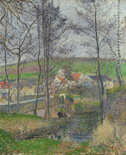 Pissarro Camille - Grauer Tag an den Ufern der Viosne bei Osny