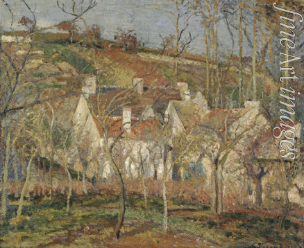 Pissarro Camille - Rote Dächer, Dorfausschnitt, winterliche Stimmung