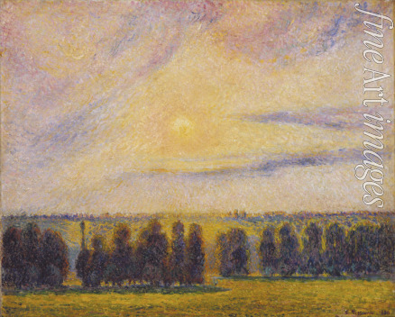 Pissarro Camille - Sunset at Èragny