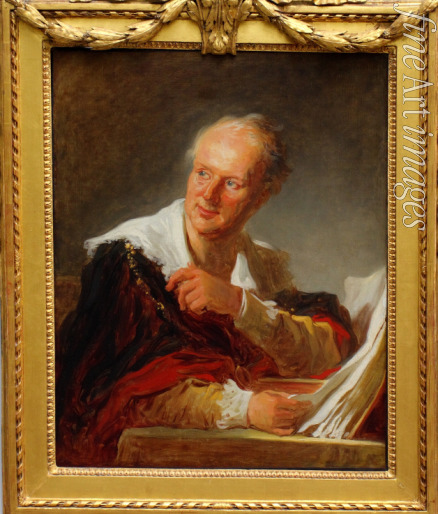 Fragonard Jean Honoré - Porträt von Denis Diderot (1713-1784)