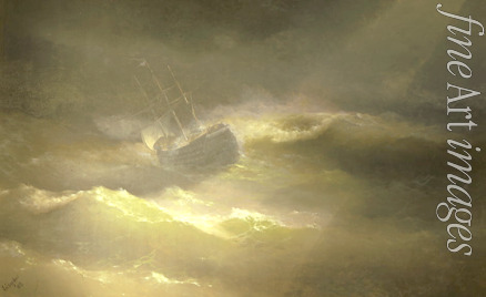 Aivazovsky Ivan Konstantinovich - The Ship Empress Maria in the storm