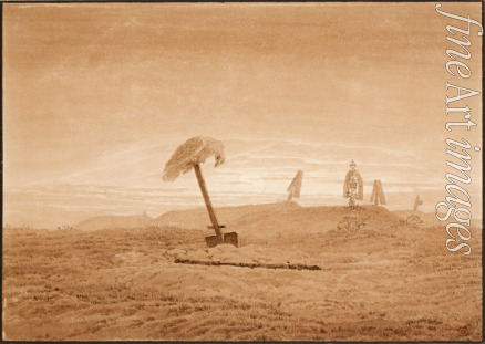 Friedrich Caspar David - Landscape with Graves