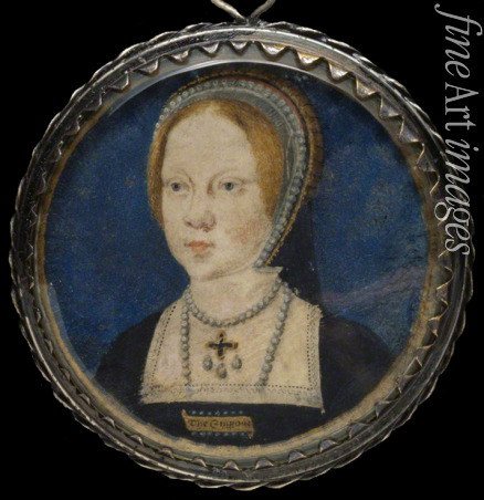 Horenbout (Hornebolte) Lucas - Porträt von Königin Maria I. von England (1516-1558)