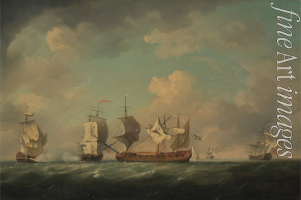 Brooking Charles - Die Erbeutung der Schiffe Marquis d'Antin und Louis Erasmé