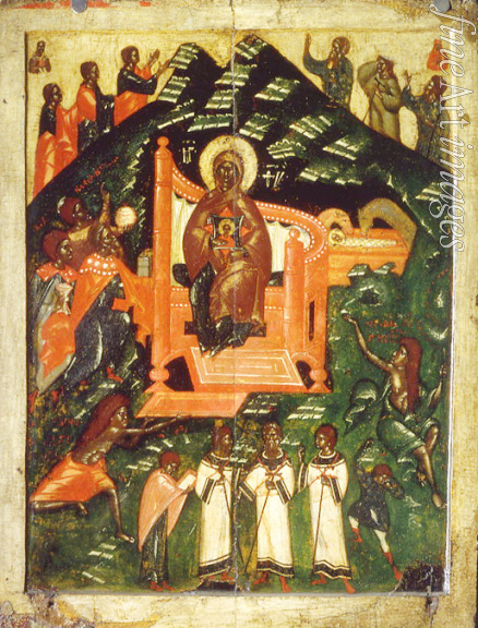 Russian icon - The Synaxis of the Virgin