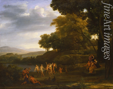 Lorrain Claude - Landschaft mit tanzenden Satyren und Nymphen