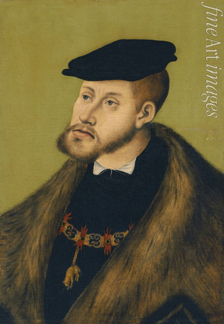 Cranach Lucas der Ältere - Porträt von Kaiser Karl V. (1500-1558)
