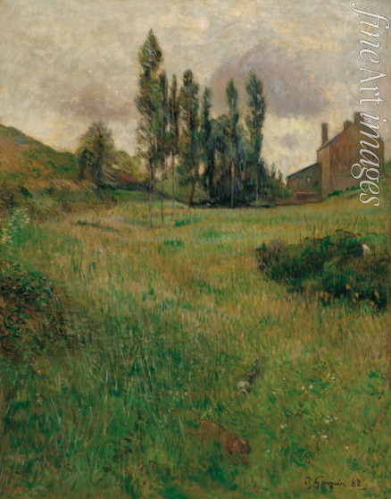 Gauguin Paul Eugéne Henri - Dogs Running in a Meadow