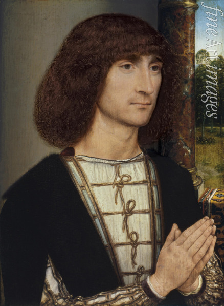 Memling Hans - Portrait of a young Man praying