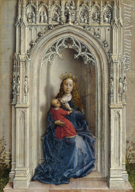 Weyden Rogier van der - Madonna mit Kind auf dem Thron