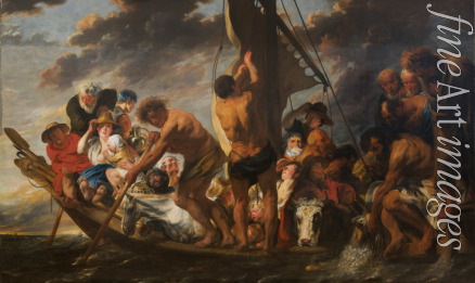 Jordaens Jacob - The Tribute Money. Peter Finding the Silver Coin in the Mouth of the Fish. (The Ferry Boat to Antwerp)