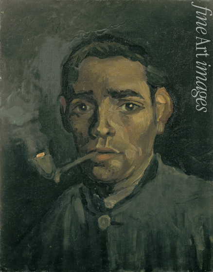 Gogh Vincent van - Kopf eines jungen Bauern mit Pfeife