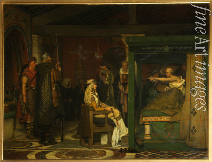Alma-Tadema Sir Lawrence - Fredegund visits Bishop Prætextatus on his deathbed