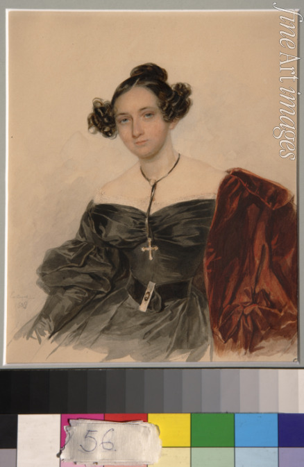 Sokolov Pyotr Fyodorovich - Portrait of Countess Nadezhda Ivanovna Golitsyna (1796-1868), née Countess Kutaysova