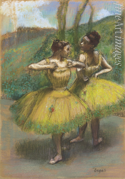 Degas Edgar - Danseuses jupes jaunes (Deux danseuses en jaune)