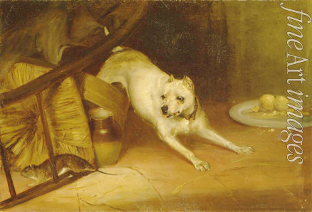 Riviere Briron - Hund, eine Ratte verfolgend