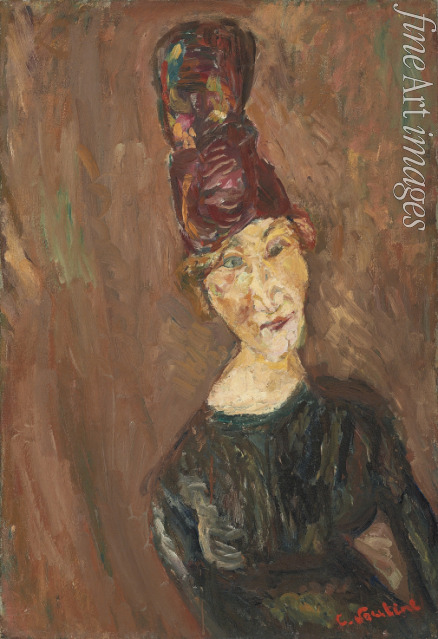 Soutine Chaim - La femme au grand chapeau