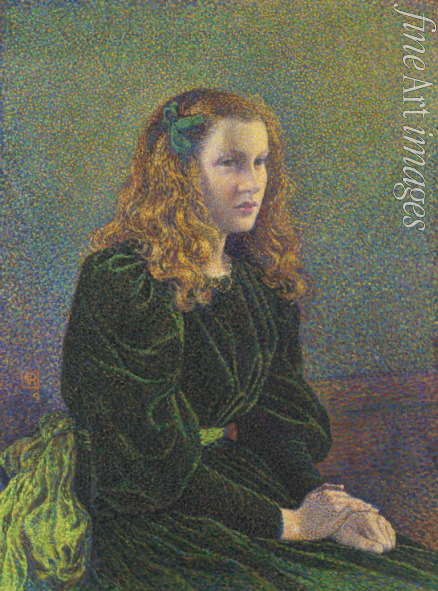 Rysselberghe Théo van - Jeune femme en robe verte (Germaine Maréchal)