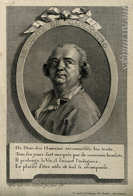 Unbekannter Künstler - Alessandro Graf von Cagliostro (1743-1795)