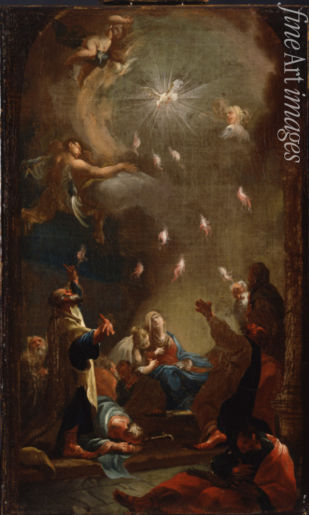 Mildorfer Joseph Ignaz - The descent of the Holy Spirit (Pentecost)