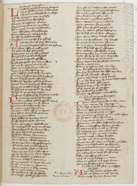 Anonymous master - Ménagier de Paris, a manuscript page