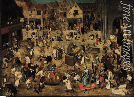 Brueghel Pieter the Younger - The Combat between Carnival and Lent