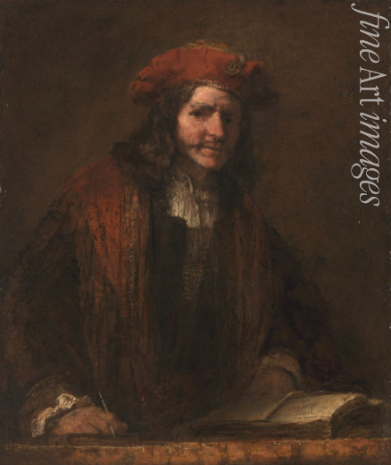 Rembrandt van Rhijn -  Der Mann mit der roten Mütze