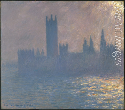 Monet Claude - Houses of Parliament, Sunlight Effect (Le Parlement, effet de soleil)
