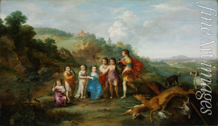 Poelenburgh Cornelis van - Sieben Kinder des Winterkönigs