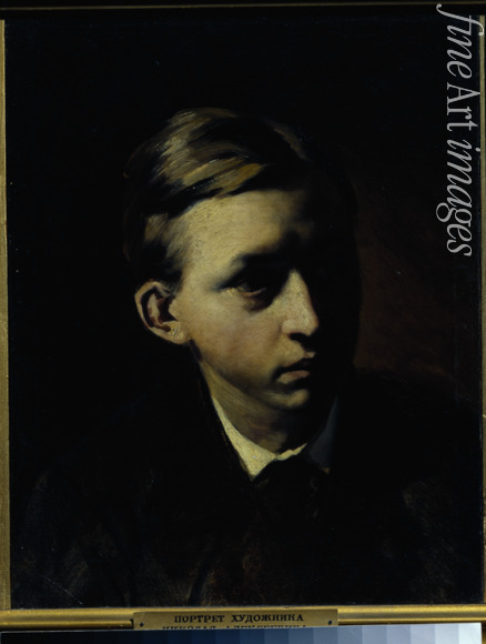 Perow Wassili Grigorjewitsch - Porträt von Maler Nikolai Alexejewitsch Kassatkin (1859-1930)