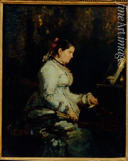 Repin Ilya Yefimovich - Woman at a Grand Piano
