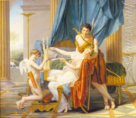 David Jacques Louis - Sappho, Phaon and Cupid