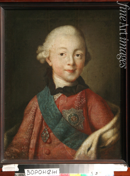 Antropov Alexei Petrovich - Portrait of Grand Duke Pavel Petrovich (1754-1801)