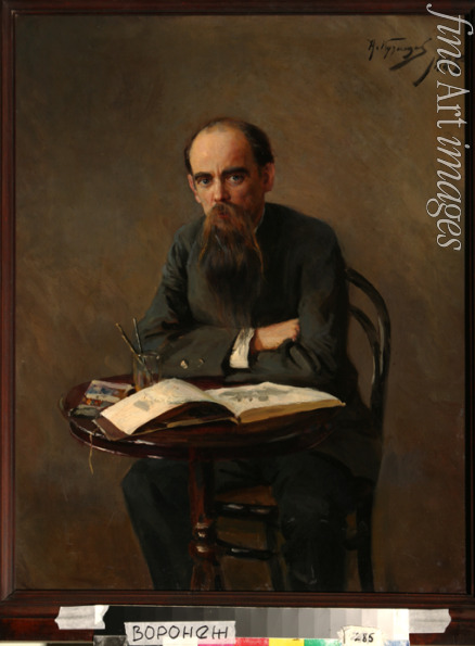 Kusnezow Nikolai Dmitrijewitsch - Porträt von Maler Jefim Jefimowitsch Wolkow (1844-1920)