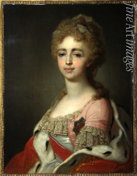 Borovikovsky Vladimir Lukich - Portrait of Grand Duchess Alexandra Pavlovna (1783-1801), Daughter of Emperor Paul I